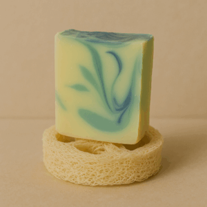 Savon artisanal parfumée à l'huile essentielle biologique de menthe poivrée