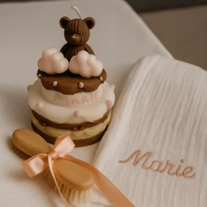 Petit gâteau en cire pour souhaiter la bienvenue