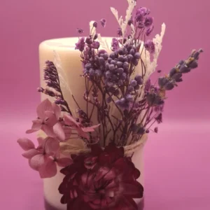 Bougie fleurs d'été